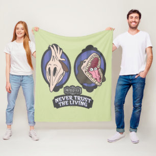 Beetlejuice   Maitlands "Never Trust The Living" Fleece Blanket