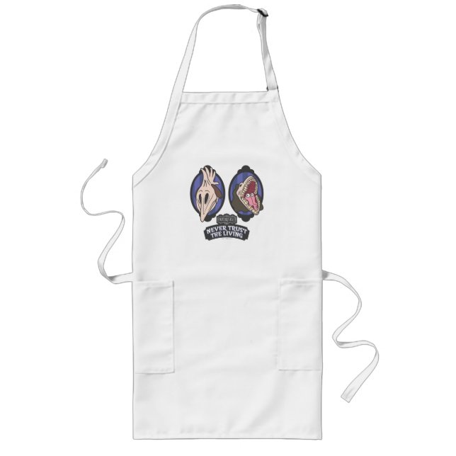 Beetlejuice | Maitlands "Never Trust The Living" Long Apron (Front)