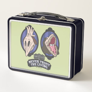 Beetlejuice Maitlands "Never Trust The Living" Metal Lunch Box