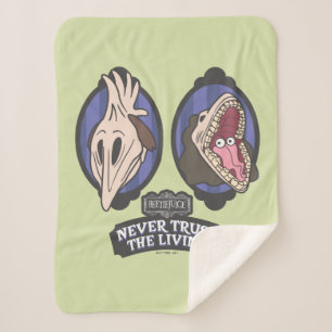 Beetlejuice   Maitlands "Never Trust The Living" Sherpa Blanket