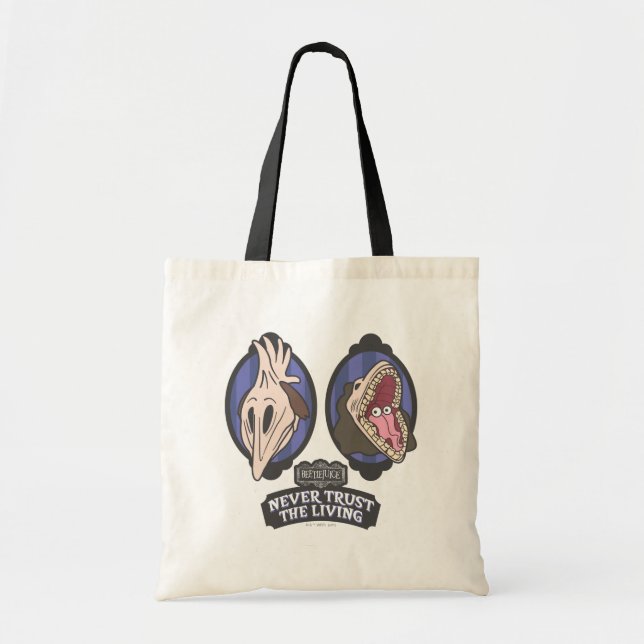 Beetlejuice | Maitlands "Never Trust The Living" Tote Bag (Front)