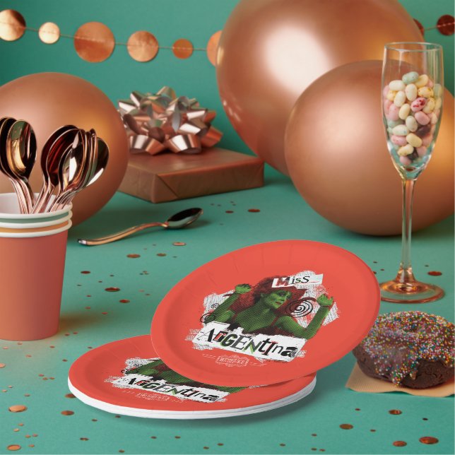 Beetlejuice | Miss Argentina Paper Plates (Multi)