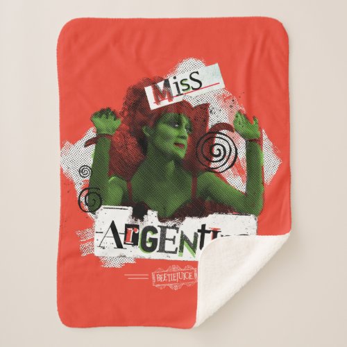 Beetlejuice  Miss Argentina Sherpa Blanket