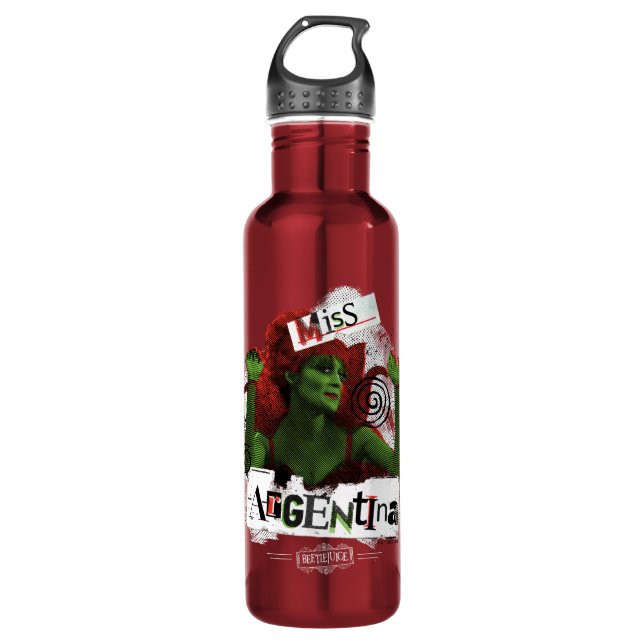 Beetlejuice | Miss Argentina Stainless Steel Water Bottle (Front)