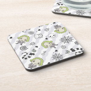 Beetlejuice Pattern Beverage Coaster