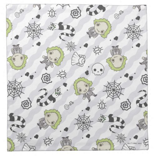 Beetlejuice Pattern Cloth Napkin