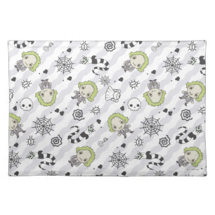 Beetlejuice Pattern Cloth Placemat