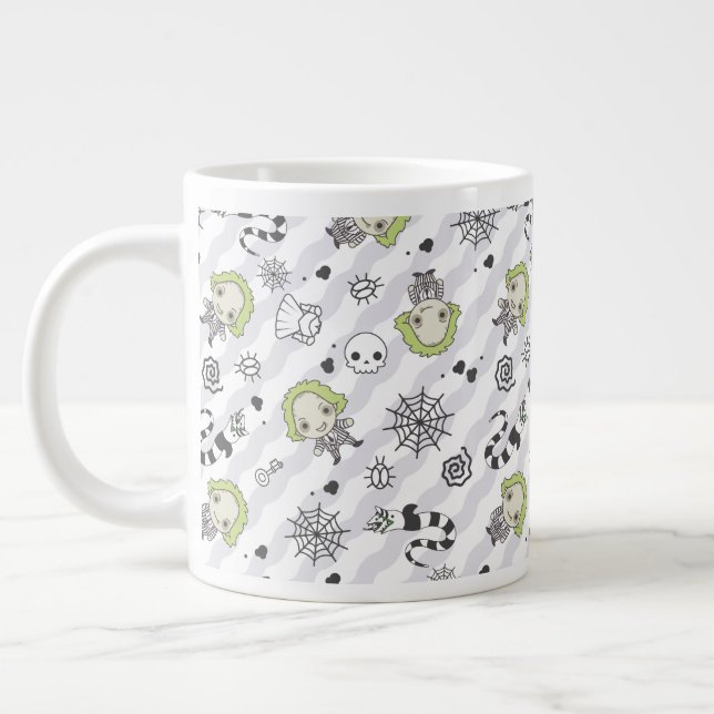 Beetlejuice Pattern Giant Coffee Mug (Left)