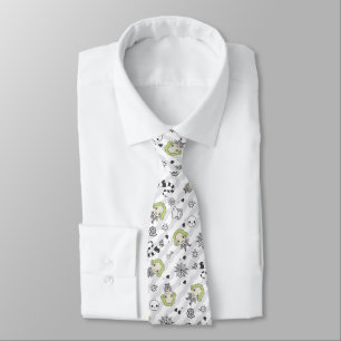 Beetlejuice Pattern Neck Tie
