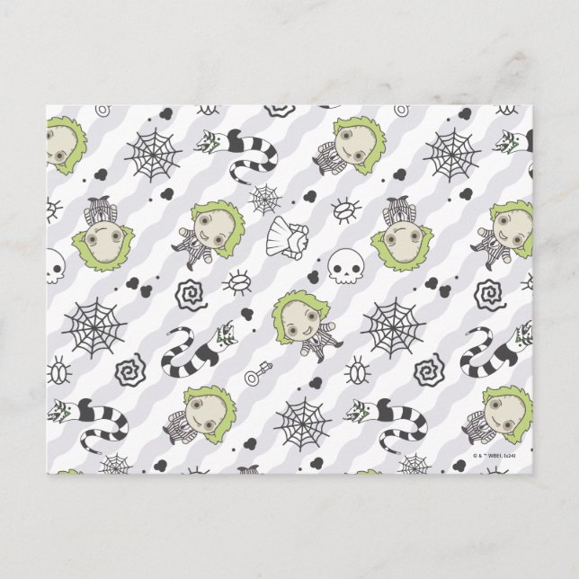 Beetlejuice Pattern Postcard (Front)