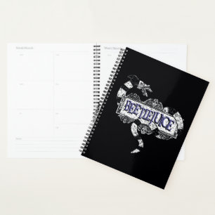 Beetlejuice   Sandworm Coiled on Beetlejuice Logo Planner