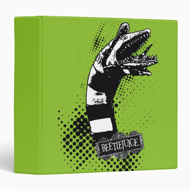 Beetlejuice | Sandworm Illustration 3 Ring Binder (Front/Spine)