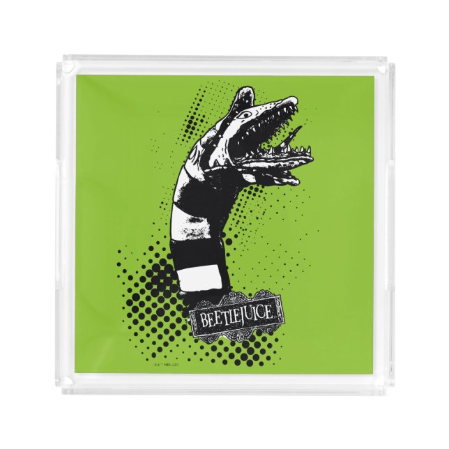 Beetlejuice | Sandworm Illustration Acrylic Tray (Front)