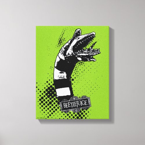 Beetlejuice  Sandworm Illustration Canvas Print