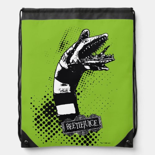 Beetlejuice  Sandworm Illustration Drawstring Bag