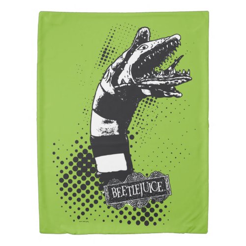 Beetlejuice  Sandworm Illustration Duvet Cover