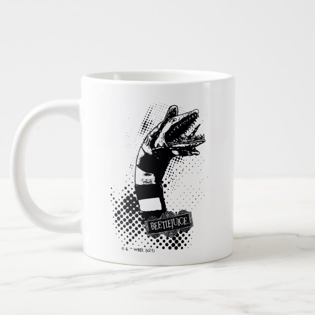 Beetlejuice | Sandworm Illustration Giant Coffee Mug (Left)