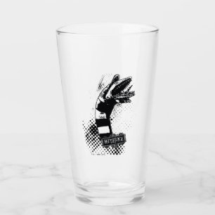 Beetlejuice Sandworm Illustration Glass