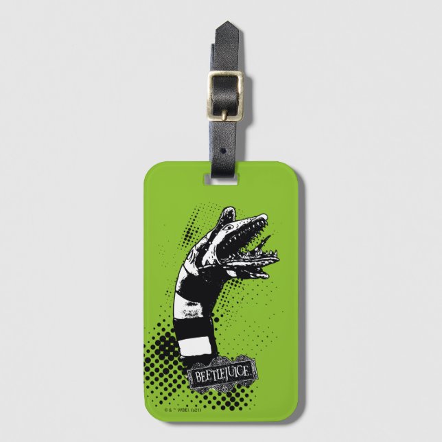 Beetlejuice | Sandworm Illustration Luggage Tag (Front Vertical)