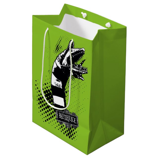 Beetlejuice | Sandworm Illustration Medium Gift Bag (Front Angled)