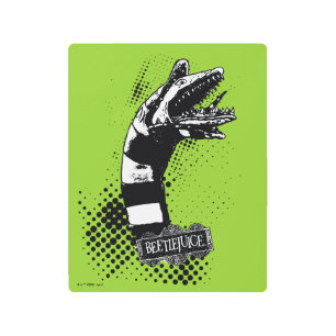 Beetlejuice Sandworm Illustration Metal Print