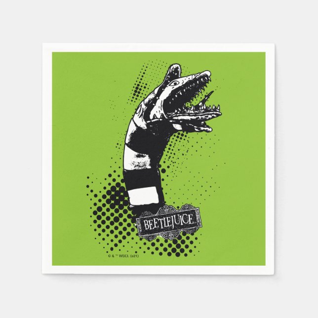 Beetlejuice | Sandworm Illustration Napkins (Front)