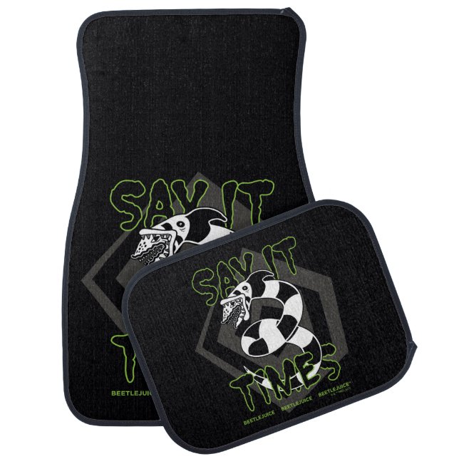 Beetlejuice | Say It 3 Times Car Floor Mat (Set)