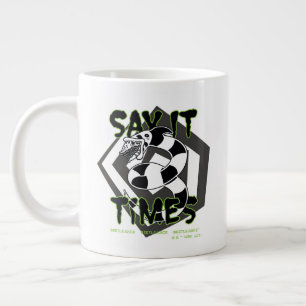 Beetlejuice Say It 3 Times Giant Coffee Mug