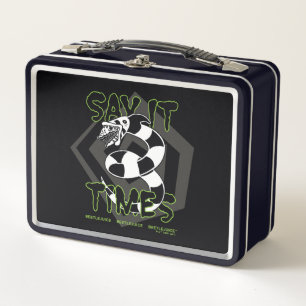 Beetlejuice Say It 3 Times Metal Lunch Box