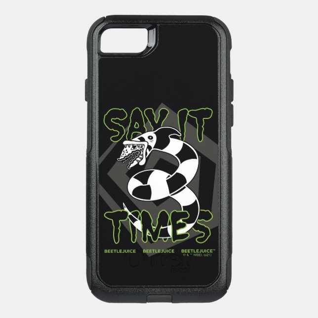 Beetlejuice | Say It 3 Times Otterbox iPhone Case (Back)