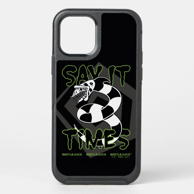 Beetlejuice | Say It 3 Times Otterbox iPhone Case (Back)