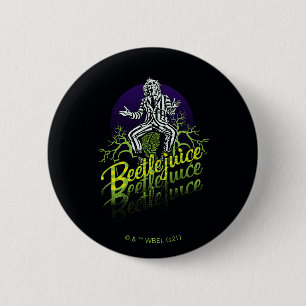Beetlejuice   Sitting on a Tombstone Button