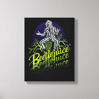 Beetlejuice | Sitting on a Tombstone Canvas Print