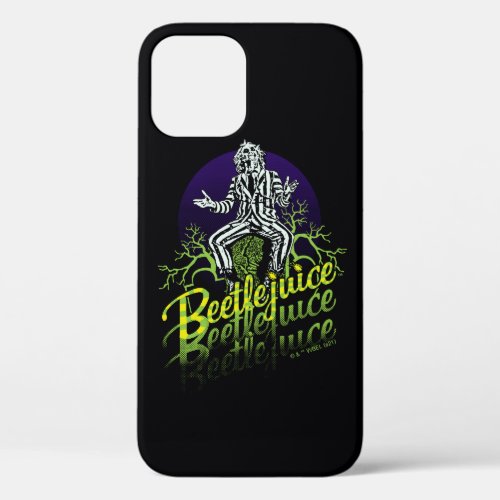 Beetlejuice  Sitting on a Tombstone iPhone 12 Case