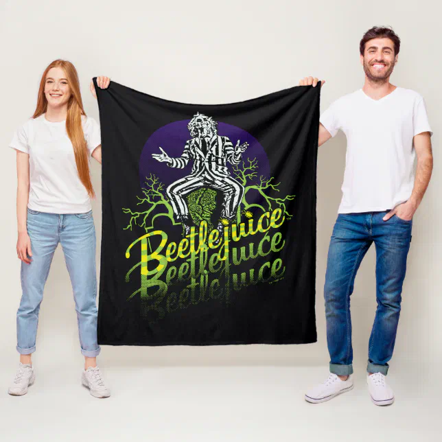 Cheapest Beetlejuice Fleece Blanket