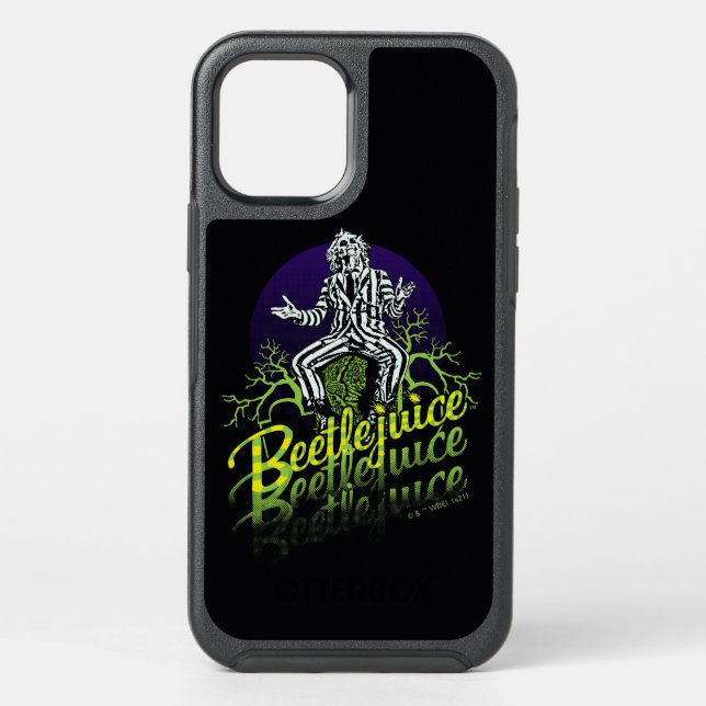 Beetlejuice | Sitting on a Tombstone Otterbox iPhone Case (Back)