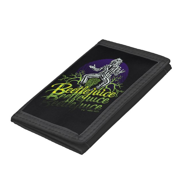 Beetlejuice | Sitting on a Tombstone Trifold Wallet (Bottom)