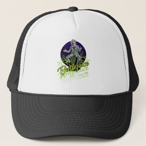 Beetlejuice  Sitting on a Tombstone Trucker Hat