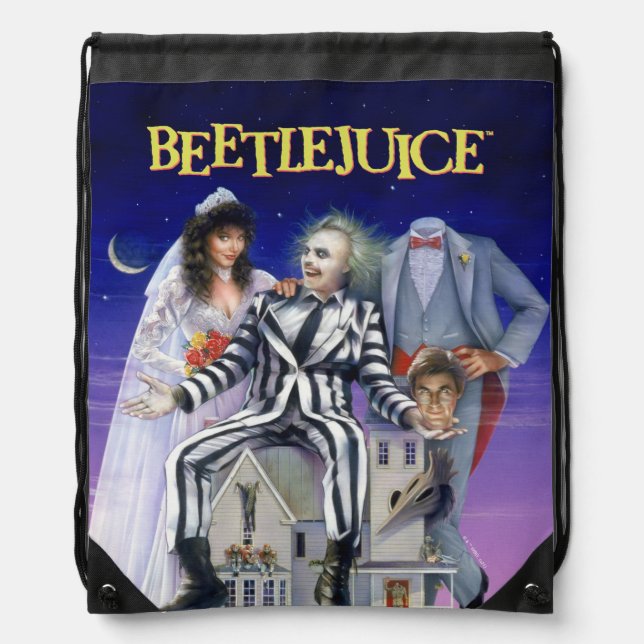 Beetlejuice | Theatrical Poster Drawstring Bag (Front)