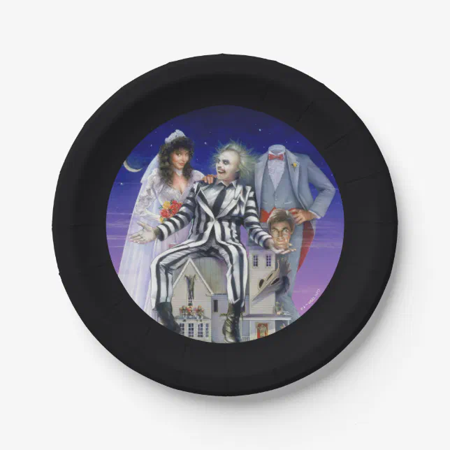 Beetlejuice | Theatrical Poster Paper Plates | Zazzle