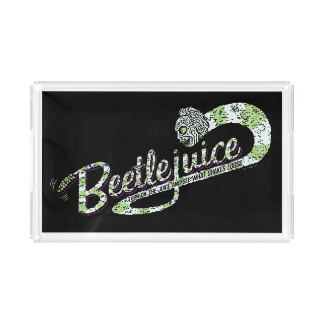 Beetlejuice | Turn on the Juice Acrylic Tray (Front)