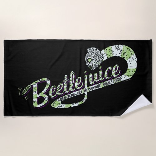 Beetlejuice  Turn on the Juice Beach Towel