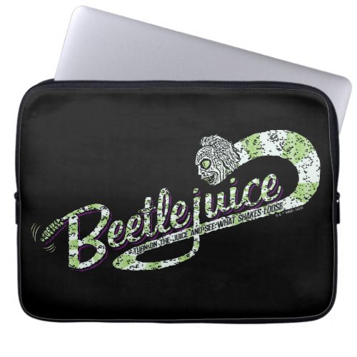 Beetlejuice  Turn on the Juice Laptop Sleeve
