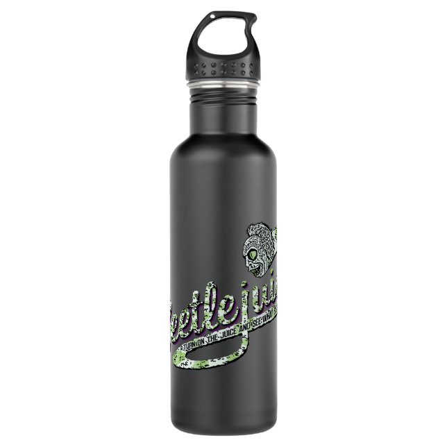 Beetlejuice | Turn on the Juice Stainless Steel Water Bottle (Front)