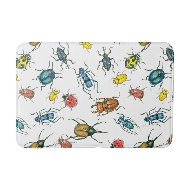 Beetles Bathroom Mat (Front)