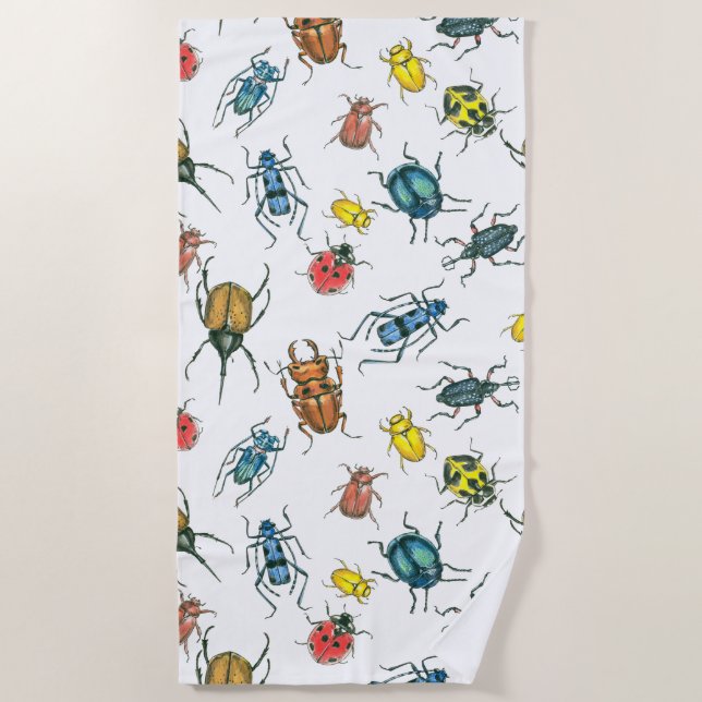 Beetles Beach Towel (Front)