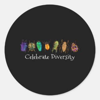 Beetles & Bugs Diversity - Entomologist Collector Classic Round Sticker