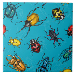 Beetles Ceramic Tile
