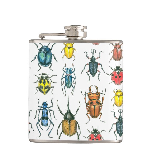 Beetles Hip Flask (Front)