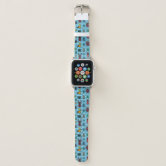 Blue Beetle Leaping Character Art Apple Watch Band